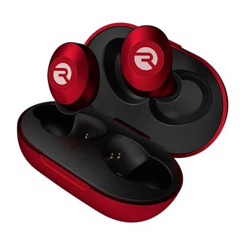 Raycon The Everyday Bluetooth Wireless Earbuds with Microphone- Stereo Sound in-Ear Bluetooth Headset True Wireless Earbuds 32 Hours Playtime (Matte Red) - Matte Red