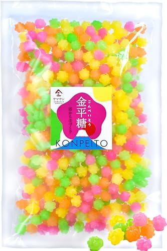 Konpeito Japanese Sugar Candy - Big bag 500g,Colorful Colors,Handmade from the sugar core【YAMASAN】