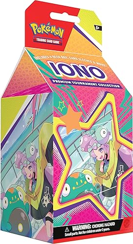 Pokémon TCG: Iono Premium Tournament Collection (1 Full-Art Foil Card, 3 Foil Cards & 6 Boosters)