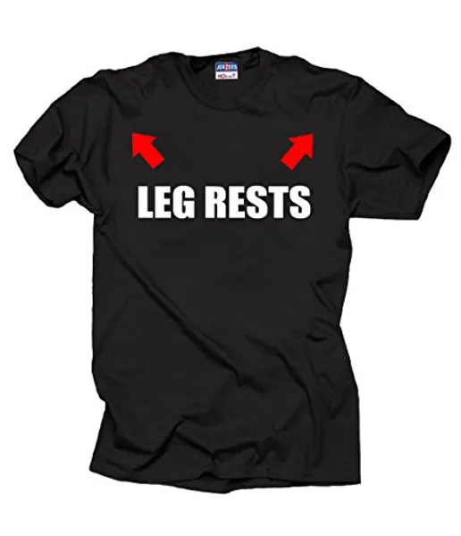 Leg Rests T-Shirt Grandfather T-Shirt Funny Grandpa Shirt - XX-Large - Black