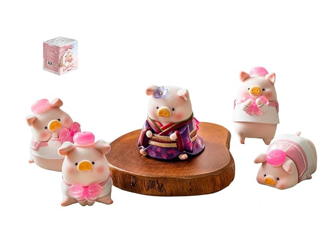 maidimiao Lulu The Piggy in Bloom Sakura Series 1PC Cute Pig Blind Box Figures Collectible Toys Kawaii Birthday Gifts - Single box - In Bloom Sakura
