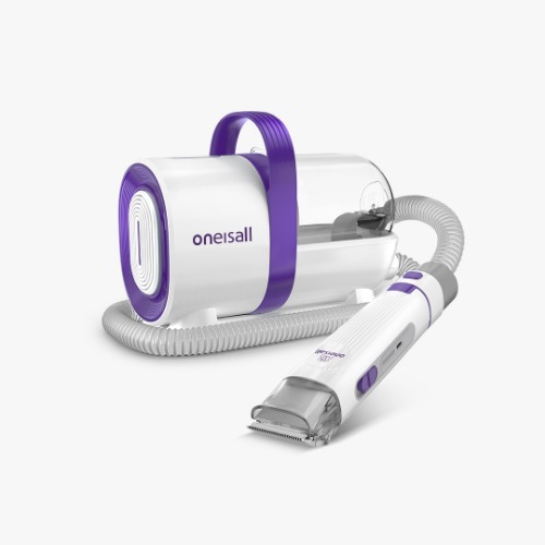 Oneisall LM2 7-in-1 Pet Grooming Vacuum Kit Purple, Grey, Blue - Purple