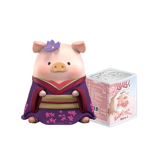 Aven Rabbit LuLu The Piggy Bloom Sakura Series Blind Box Action Figures Mystery Box Cute Random Toys Birthday Gifts Christmas Collectible Toy for Desktop Ornaments, 1 PC - Bloom Sakura - Bloom Sakura 1 PC