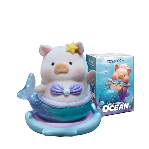 maidimiao Lulu The Piggy Ocean Series 1PC Cute Pig Blind Box Figures Collectible Toys Kawaii Birthday Gifts - Single box - Ocean Series