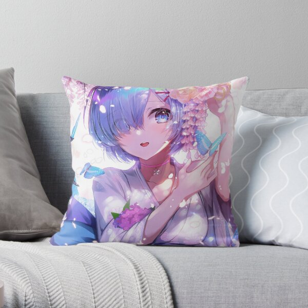 Re Zero REM  Throw Pillow