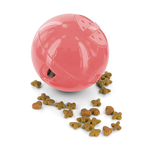 PetSafe SlimCat Meal-Dispensing Cat Toy, Great for Food or Treats, All Breed Sizes Pink - Pink