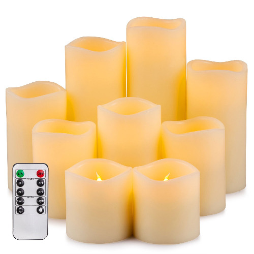 Large Flameless Candles