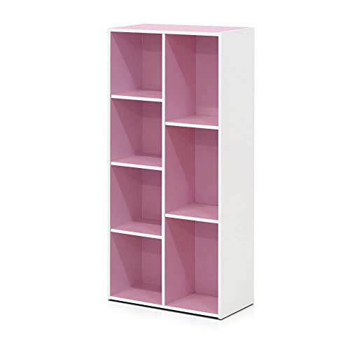 7-Cube Reversible Open Shelf, White/Pink - 7-Cube - White/Pink