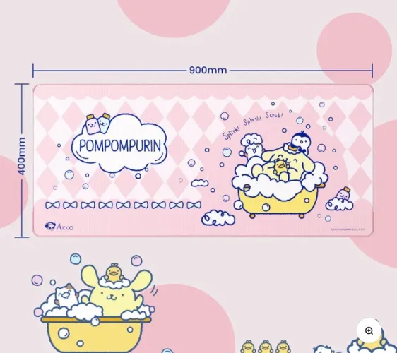 Pompompurin Mouse Pad | Pink / 900x400mm