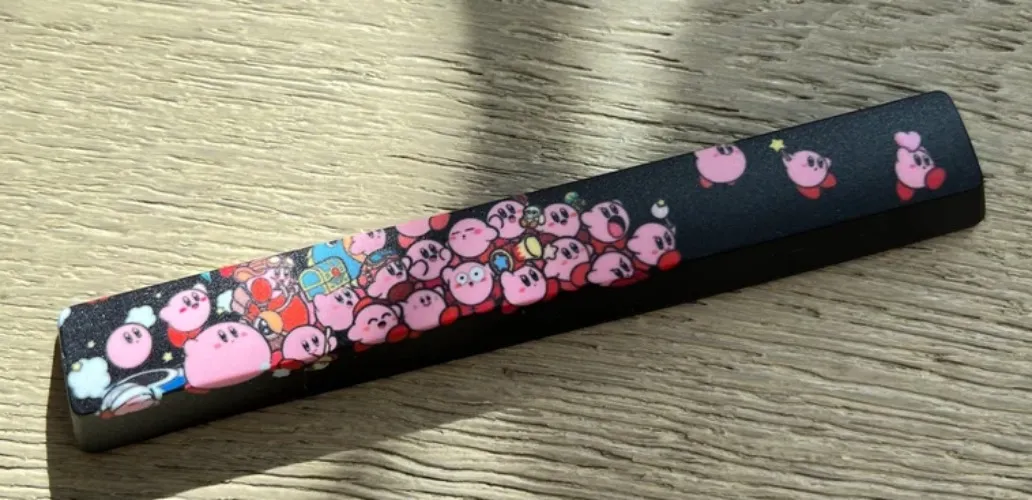 Spacebar Keycap - Black/Kirby