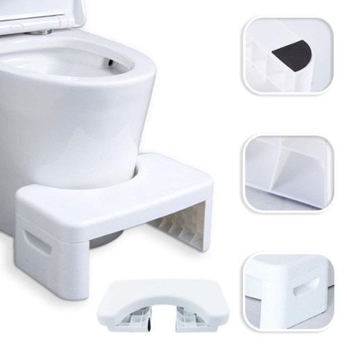 Taburete de inodoro de baño, taburete de inodoro multifuncional desmontable para el baño, taburete de inodoro en cuclillas, escalón portátil para el baño en casa, práctico y compacto, resistente