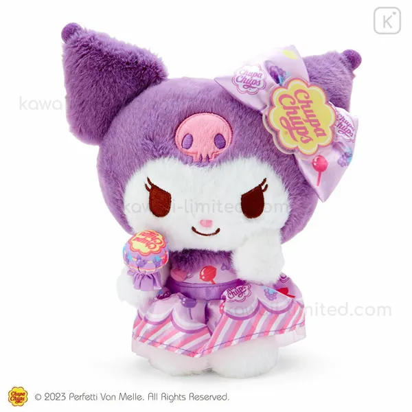 Japan Sanrio Original Plush Toy - Kuromi / Chupa Chups