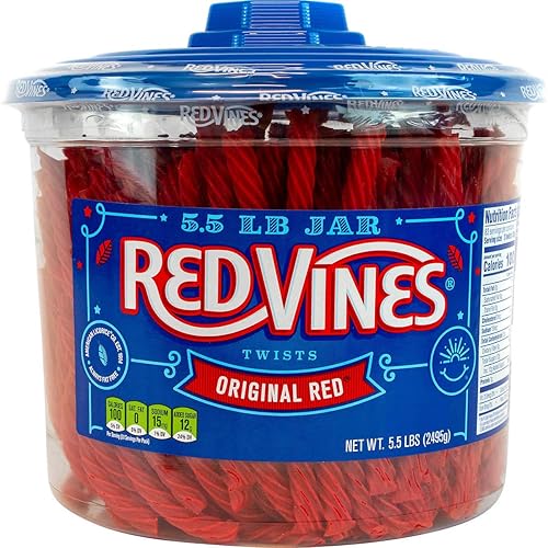Bulk Pack Candy (Red Vines, 5.5 lb Jar)