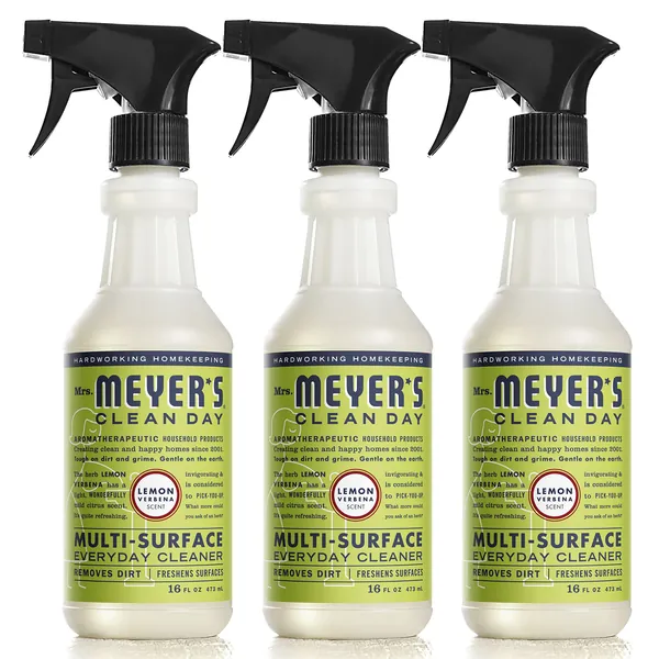 Mrs. Meyer's All-Purpose Cleaner Spray, Lemon Verbena, 16 fl. oz - Pack of 3 - Lemon Verbena Spray