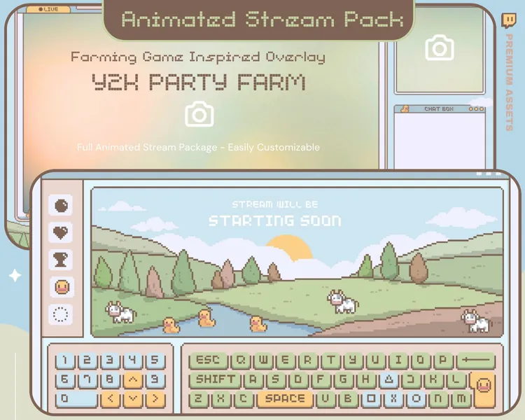 Animated stream pack