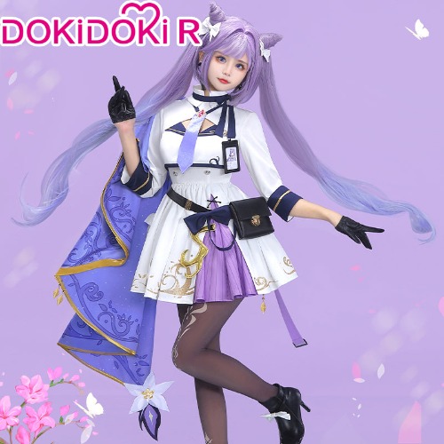 DokiDoki-R Game Genshin Impact Cosplay Keqing Cosplay Costume Doujin | S-PRESALE