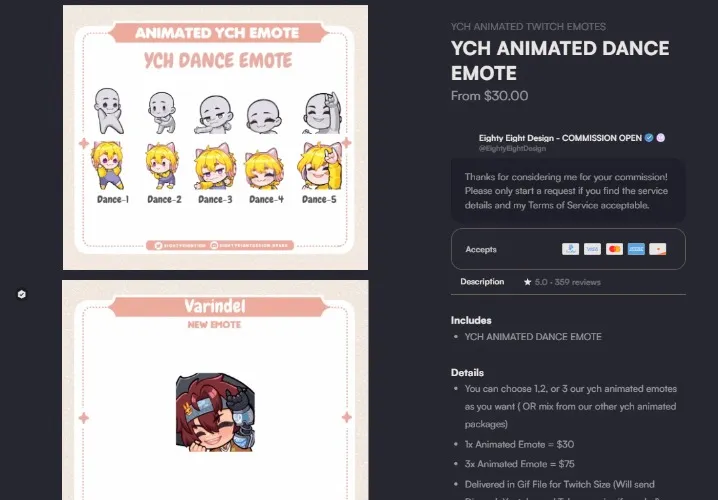 YCH Animated Dance Emote