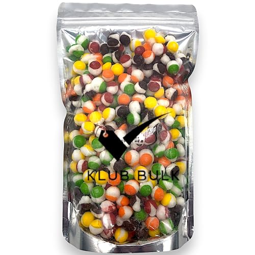 Klub Bulk Premium Freeze Dried Candy Skittles-1 lb Fruity Crispy Crunch Candy Popping into a Unique Shape Bursting With Flavors.Delicious Candy Freeze Dried for Ultimate Freshness Perfect for Valentine's Day, Easter, Halloween, & all Holidays! Ideal for Candy Bowls, Dessert Tables, Parties, Snacking and Sharing, and More(16 oz) - 1 Pound