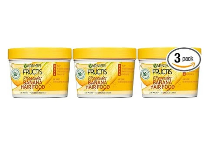3 PACK Garnier Fructis Hairfood Banana 3in1 Conditioner