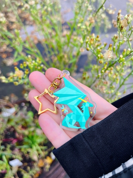 Spyro Crystal Dragon Keychain 