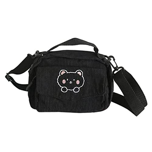 Bear Crossbody Bag  - Black