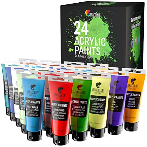Zenacolor Set of 24 Acrylic Paints