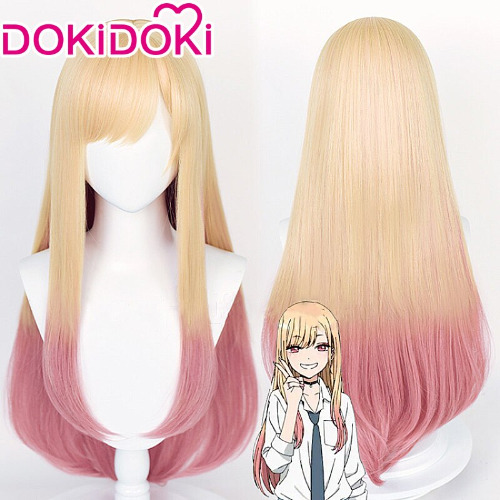 【Ready For Ship】DokiDoki Anime My Dress Up Darling Cosplay Kitagawa Marin Cosplay Wig Golden | Kitagawa Marin / One Size