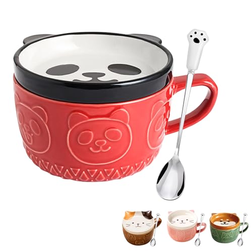 Panda Coffee Mugs with Lid ✨