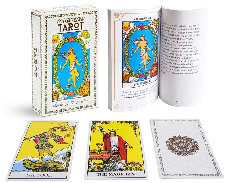 Dionysus Classic Design Tarot Cards Deck with Guidebook - 