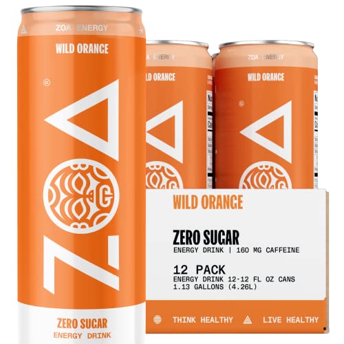 ZOA Zero Sugar Energy Drinks - Wild Orange