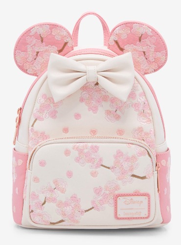 Loungefly Disney Minnie Mouse Cherry Blossom Ears Mini Backpack - BoxLunch Exclusive