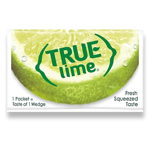 TRUE LIME Water Enhancer, Bulk Dispenser Pack (100 Packets), 0 Calorie Drink Mix Packets For Water, Sugar Free Lime Flavoring Powder Packets, Water Flavor Packets Made with Real Limes - Bulk Dispenser - 2.82 Ounce (Pack of 1)