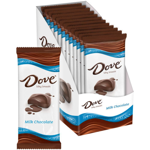 DOVE Candy Milk Chocolate Bars, 3.30 oz Bars (Pack of 12) - 