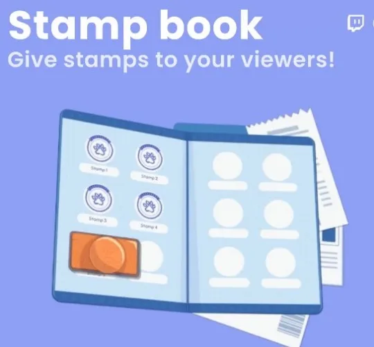 Stamp Book Twitch Widget – Animated Viewer Reward