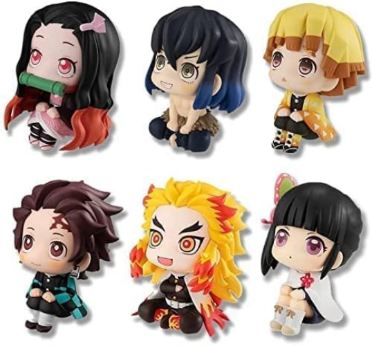 Set of 6 Anime Figures Set, Anime Stuff Assembled Action Figures Toy Set for Birthday Christmas and Fan Collection