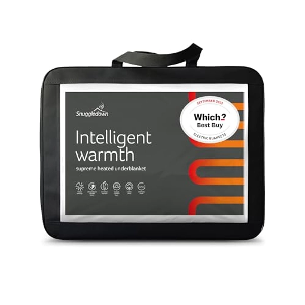 Snuggledown Intelligent Warmth Multi Zone Double Electric Blanket With 9 Heat Settings And Timer Electric Blanket Double Bed - 9 Heat Setting - Double