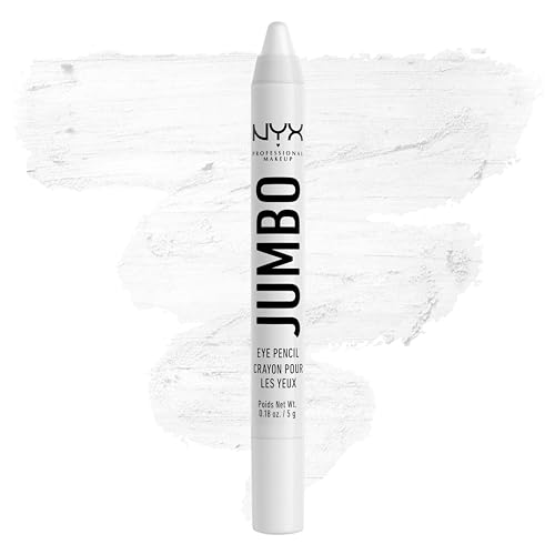 NYX Professional Makeup Jumbo Eye Pencil, Highly Pigmented & Blendable Color, Versatile Stick Format, Use as an Eyeliner, Shadow and Highlighter Pencil, Vegan Formula, Milk, 0.18 Ounce - Milk (Packaging May Vary) - Eye Pencil