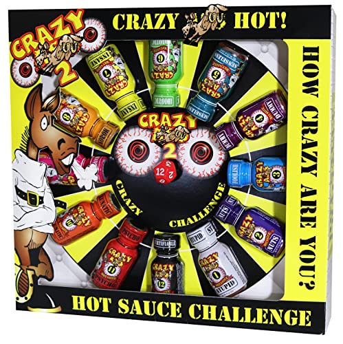 Crazy Hot Sauce Gift Set - Gourmet Challenge Dice Game - Prefect Premium Gourmet Gifts for Men
