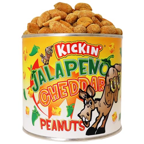 ASS KICKIN' Peanuts - Ultimate Spicy Gourmet Gift Peanuts - Try if you dare! (Jalapeno Cheddar) - Jalapeno Cheddar