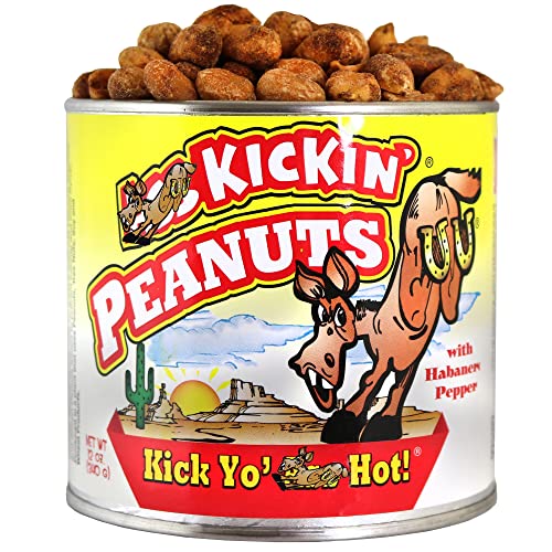 KICKIN' Habanero Peanuts - Ultimate Spicy Gourmet Gift Peanuts - Try if you dare! - Habanero
