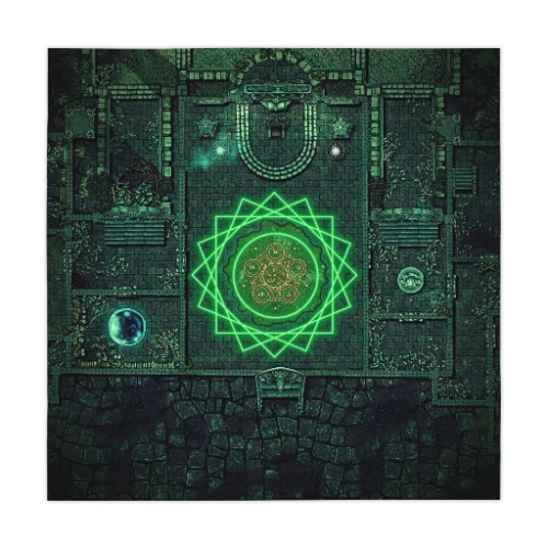 Summoning Circle Gaming Table Cover - One size / White