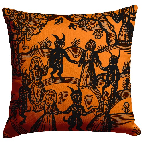 "Dance with the Devil" Throw Pillow - 20x20 / Stuffed & Sewn
