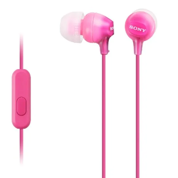 Sony MDR-EX15AP In-Ear-Kopfhörer (mit Headsetfunktion, integriertes Mikrofon) pink