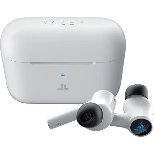 Razer Hammerhead HyperSpeed Wireless Multi-Platform Gaming Earbuds for Playstation 5 / PS5, PC, Mobile: ANC - Noise Cancelling Mic - Bluetooth 5.2 - RGB Chroma - 30 Hr Battery