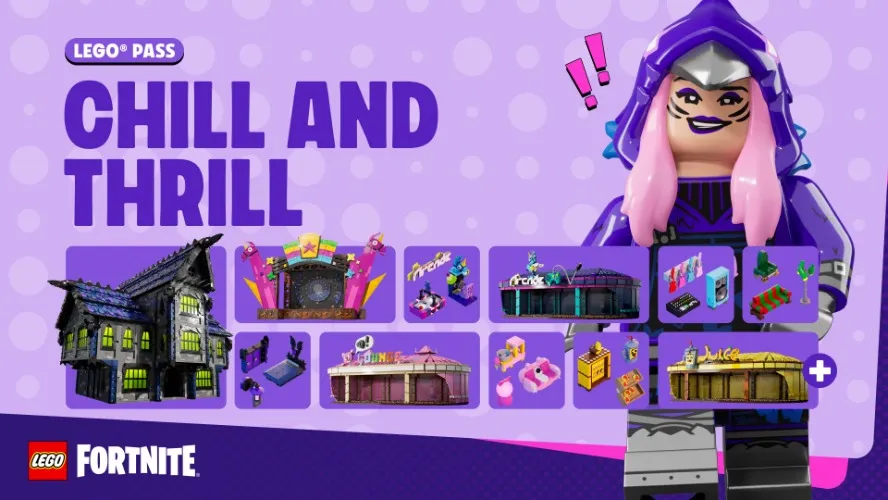 🎉Chill & Thrill PASS👾 for LEGO Fortnite 