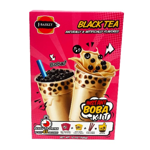 J-Basket Instant Boba Kit - Black Tea Flavor 10oz | Default Title