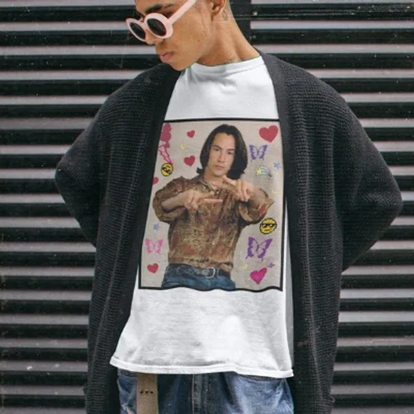 Iconic 90s Shirt-pop Culture Shirtkeanu Reevesy2ky2k | Etsy