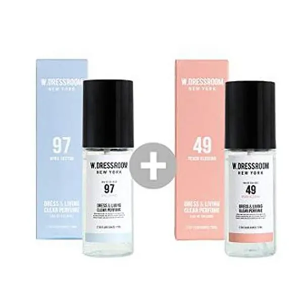 
                            W.DRESSROOM Dress & Living Clear Perfume 70ml(No 97 April Cotton)+(No 49 Peach Blossom)
                        