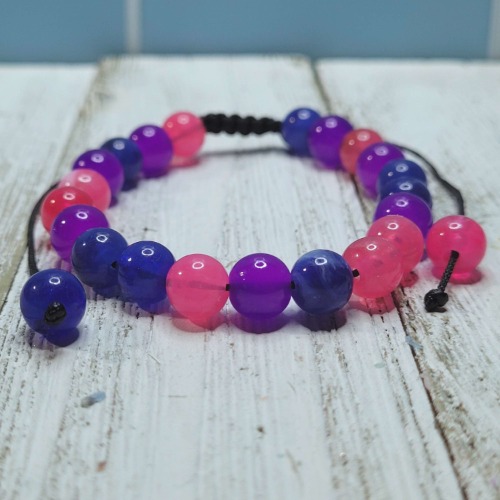 Berry Smoothie Adjustable Bead Bracelet