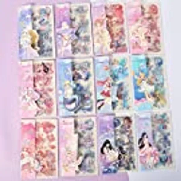 EAMOTOL 48 Sheets Anime Girl Journaling Stationery Stickers - Calendar Decorative Frosted PET Sticker for Scrapbook Journal Diary Planner DIY Craft Album Phone Case Cup- 12 Constellation Cartoon Girl